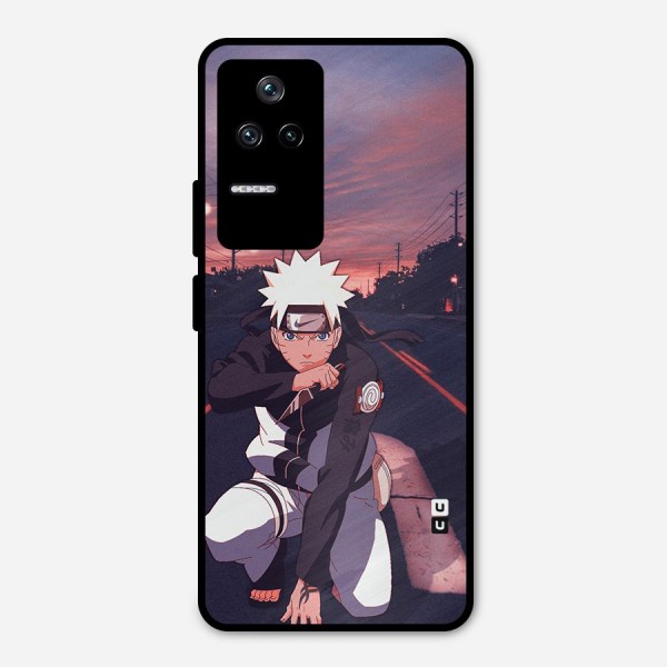 Anime Naruto Aesthetic Metal Back Case for Poco F4 5G
