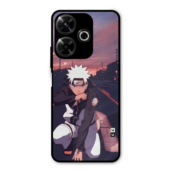 Anime Naruto Aesthetic Metal Back Case for Poco M6 Plus
