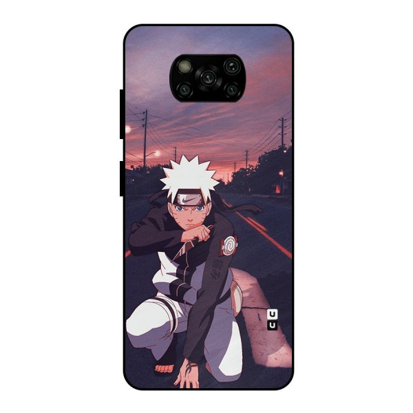 Anime Naruto Aesthetic Metal Back Case for Poco X3