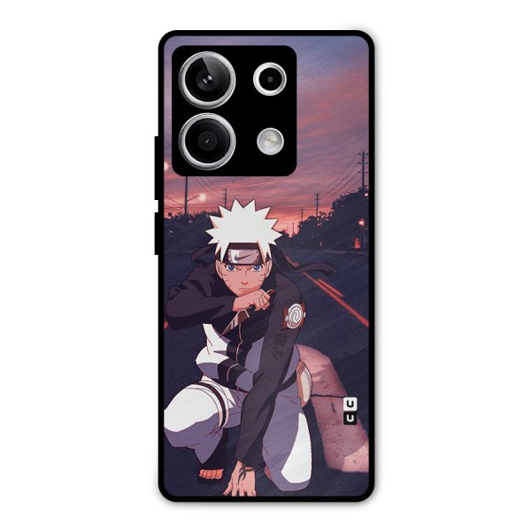 Anime Naruto Aesthetic Metal Back Case for Redmi Note 13 5G