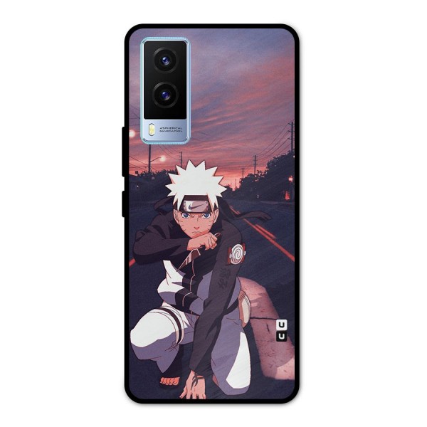 Anime Naruto Aesthetic Metal Back Case for Vivo V21e 5G