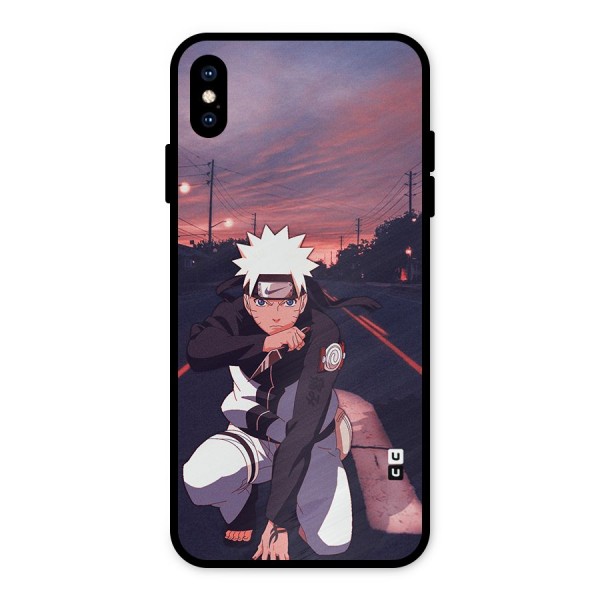 Anime Naruto Aesthetic Metal Back Case for iPhone XS Max