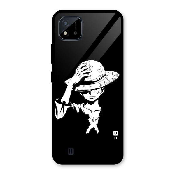 Anime One Piece Luffy Silhouette Glass Back Case for Realme C11 2021