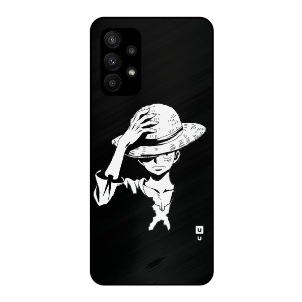 Anime One Piece Luffy Silhouette Metal Back Case for Galaxy A23