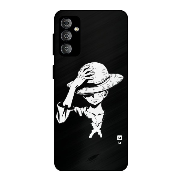 Anime One Piece Luffy Silhouette Metal Back Case for Galaxy F23