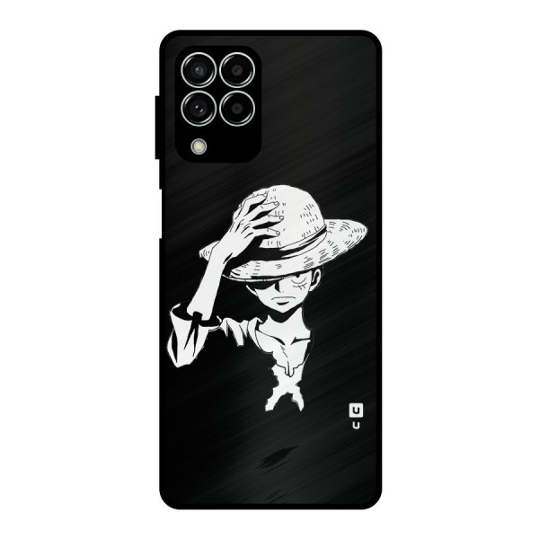 Anime One Piece Luffy Silhouette Metal Back Case for Galaxy M33