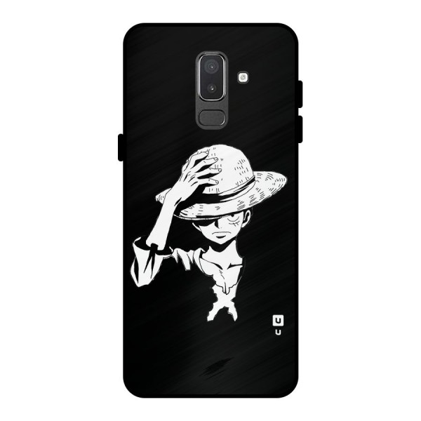 Anime One Piece Luffy Silhouette Metal Back Case for Galaxy On8 (2018)