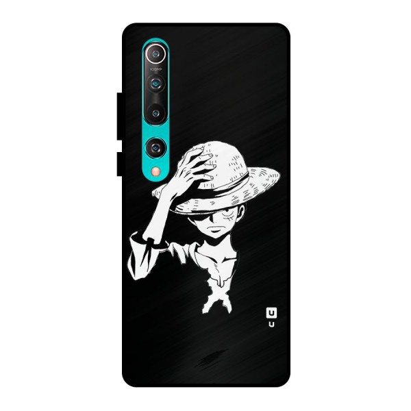 Anime One Piece Luffy Silhouette Metal Back Case for Mi 10