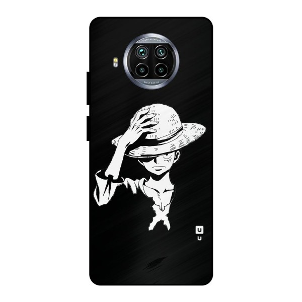 Anime One Piece Luffy Silhouette Metal Back Case for Mi 10i