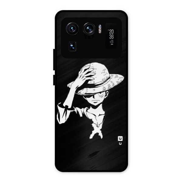 Anime One Piece Luffy Silhouette Metal Back Case for Mi 11 Ultra