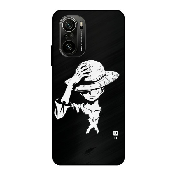 Anime One Piece Luffy Silhouette Metal Back Case for Mi 11x