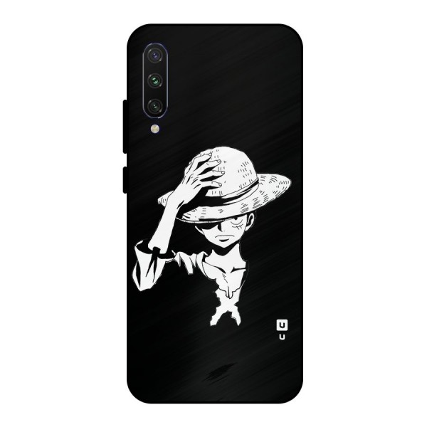 Anime One Piece Luffy Silhouette Metal Back Case for Mi A3