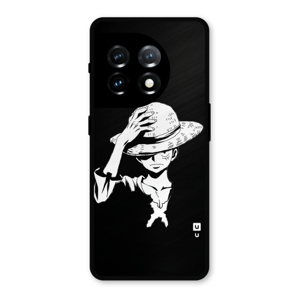 Anime One Piece Luffy Silhouette Metal Back Case for OnePlus 11