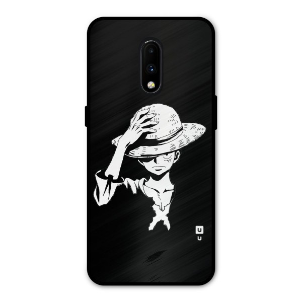 Anime One Piece Luffy Silhouette Metal Back Case for OnePlus 7