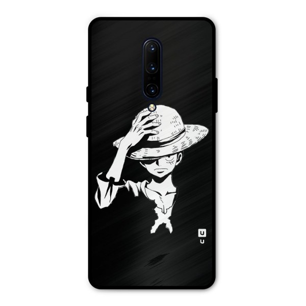 Anime One Piece Luffy Silhouette Metal Back Case for OnePlus 7 Pro