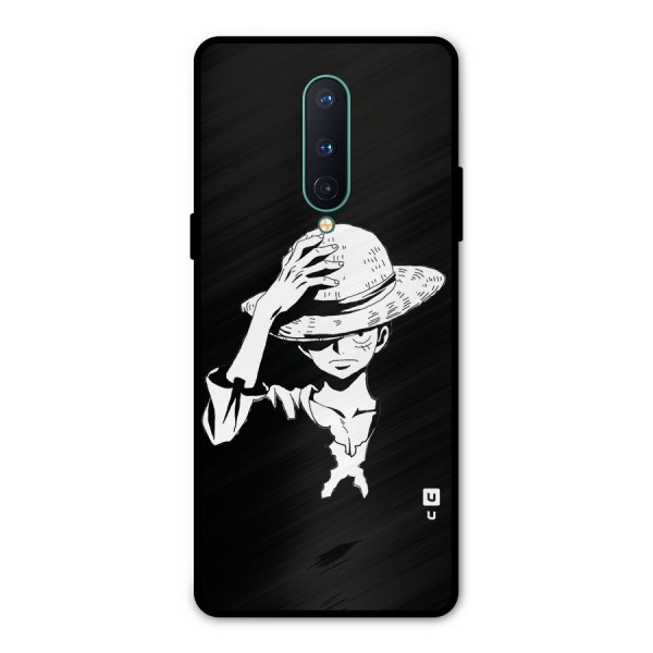 Anime One Piece Luffy Silhouette Metal Back Case for OnePlus 8