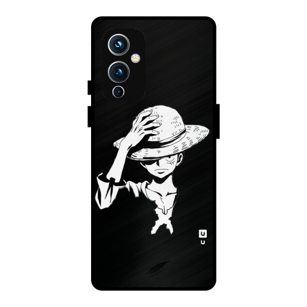 Anime One Piece Luffy Silhouette Metal Back Case for OnePlus 9
