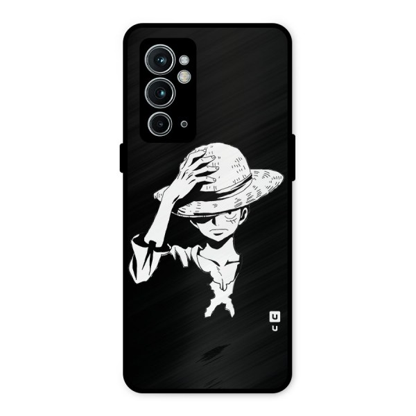 Anime One Piece Luffy Silhouette Metal Back Case for OnePlus 9RT 5G