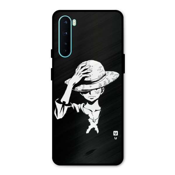 Anime One Piece Luffy Silhouette Metal Back Case for OnePlus Nord