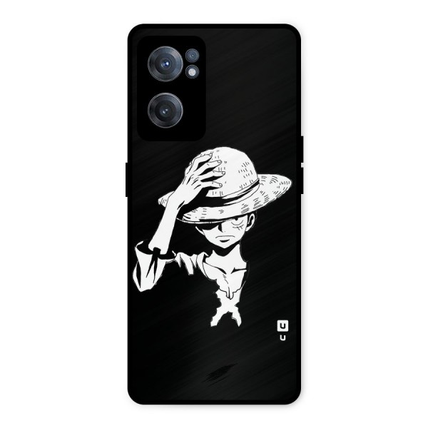 Anime One Piece Luffy Silhouette Metal Back Case for OnePlus Nord CE 2 5G