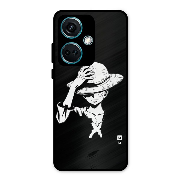 Anime One Piece Luffy Silhouette Metal Back Case for OnePlus Nord CE 3 5G