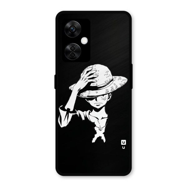Anime One Piece Luffy Silhouette Metal Back Case for OnePlus Nord CE 3 Lite