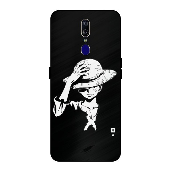 Anime One Piece Luffy Silhouette Metal Back Case for Oppo F11