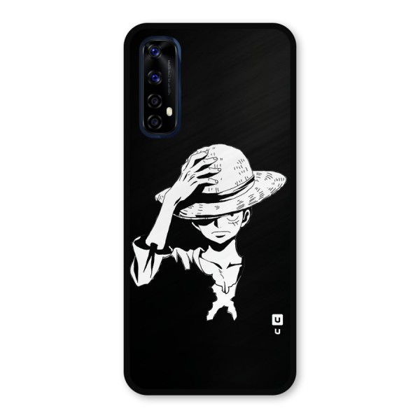 Anime One Piece Luffy Silhouette Metal Back Case for Realme 7