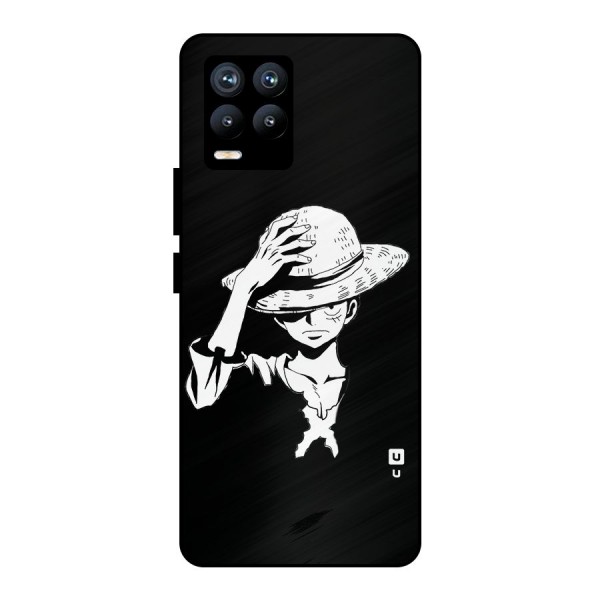 Anime One Piece Luffy Silhouette Metal Back Case for Realme 8 Pro