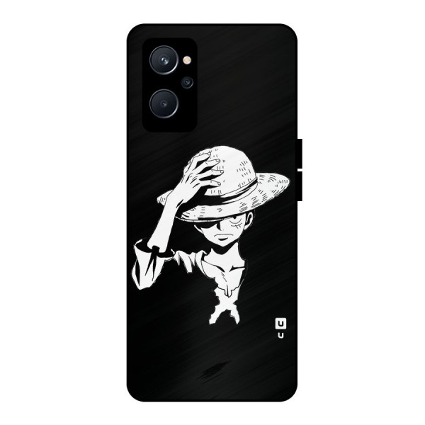 Anime One Piece Luffy Silhouette Metal Back Case for Realme 9i 5G