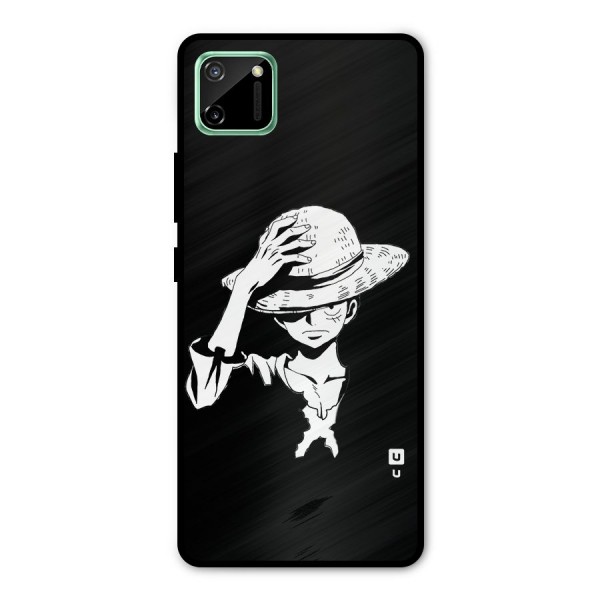 Anime One Piece Luffy Silhouette Metal Back Case for Realme C11