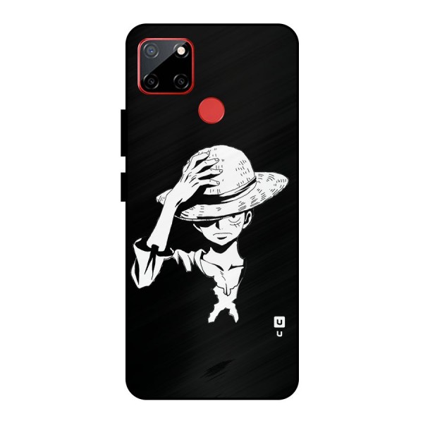 Anime One Piece Luffy Silhouette Metal Back Case for Realme C12