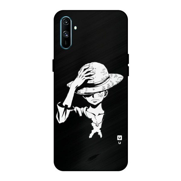 Anime One Piece Luffy Silhouette Metal Back Case for Realme C3