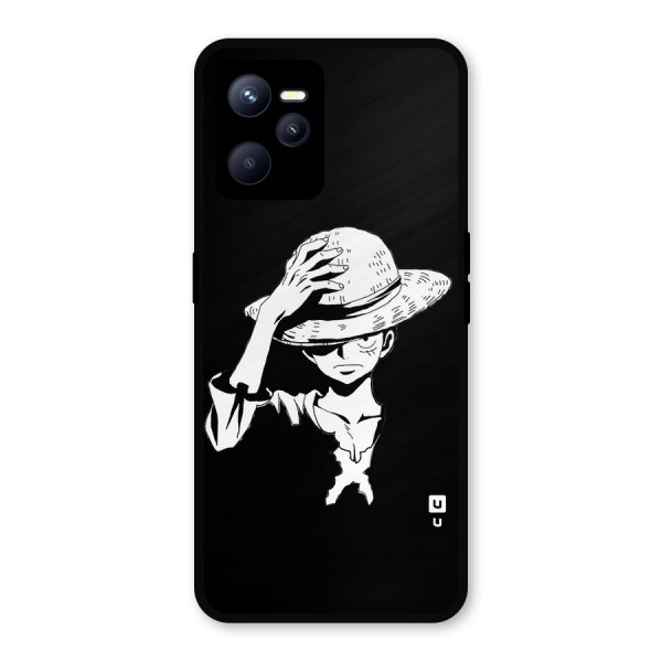 Anime One Piece Luffy Silhouette Metal Back Case for Realme C35