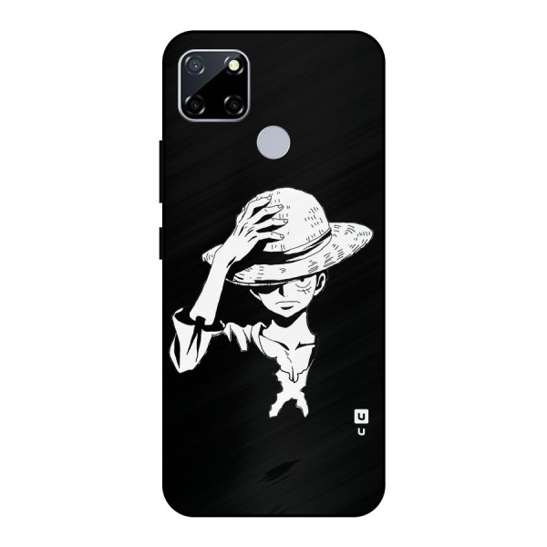 Anime One Piece Luffy Silhouette Metal Back Case for Realme Narzo 20