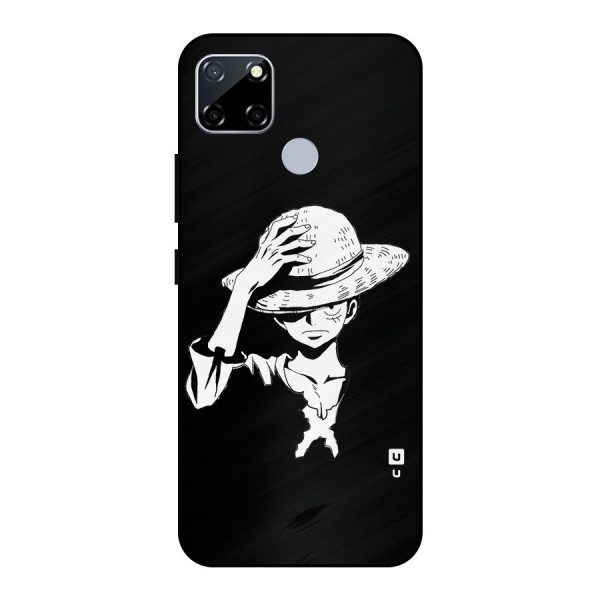 Anime One Piece Luffy Silhouette Metal Back Case for Realme Narzo 30A