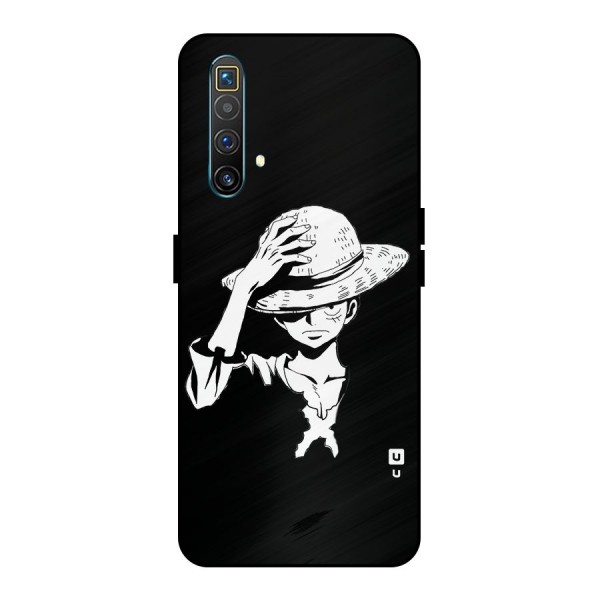 Anime One Piece Luffy Silhouette Metal Back Case for Realme X3