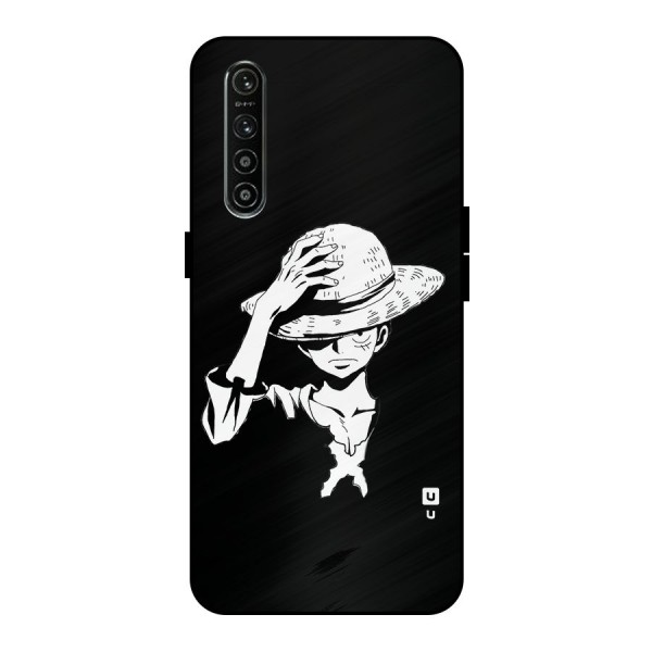 Anime One Piece Luffy Silhouette Metal Back Case for Realme XT