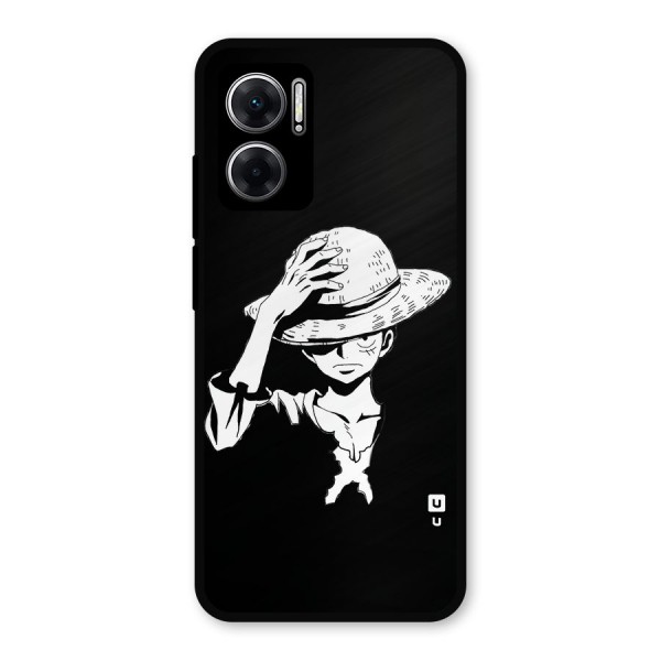 Anime One Piece Luffy Silhouette Metal Back Case for Redmi 11 Prime 5G