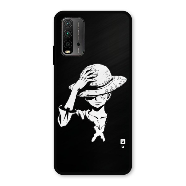 Anime One Piece Luffy Silhouette Metal Back Case for Redmi 9 Power
