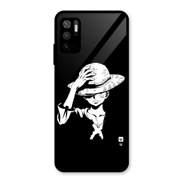 Anime One Piece Luffy Silhouette Metal Back Case for Redmi Note 10T 5G