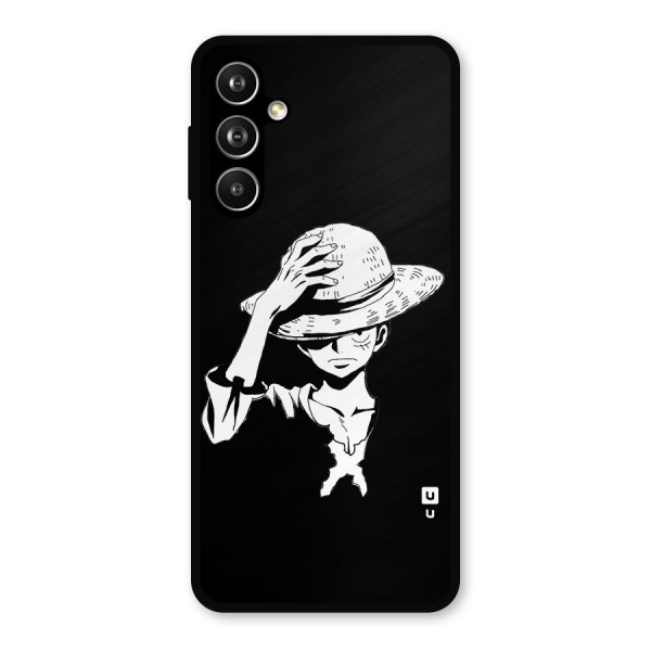 Anime One Piece Luffy Silhouette Metal Back Case for Samsung Galaxy M54