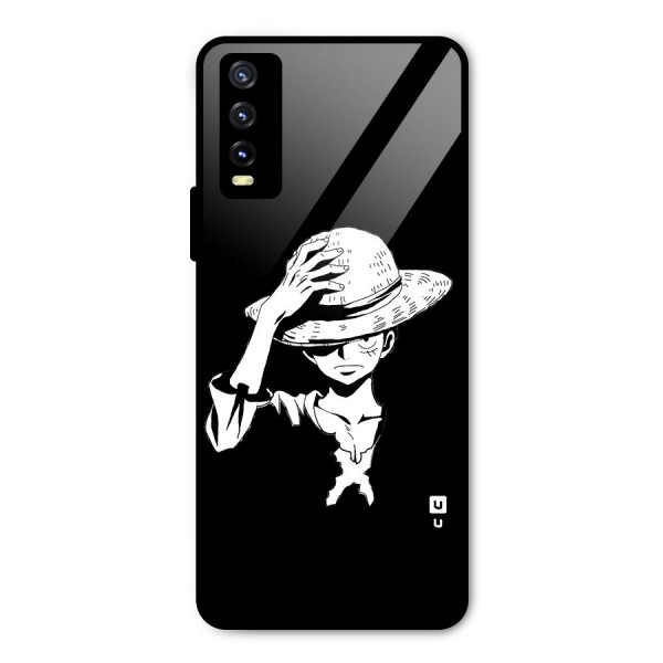 Anime One Piece Luffy Silhouette Metal Back Case for Vivo Y20