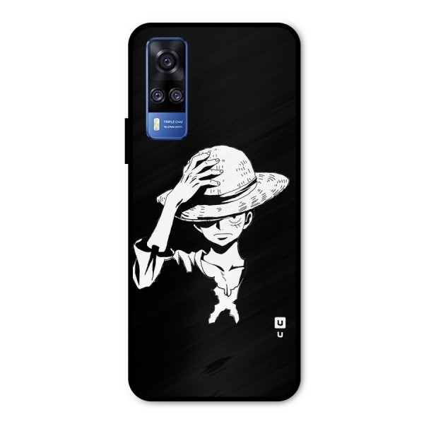 Anime One Piece Luffy Silhouette Metal Back Case for Vivo Y31