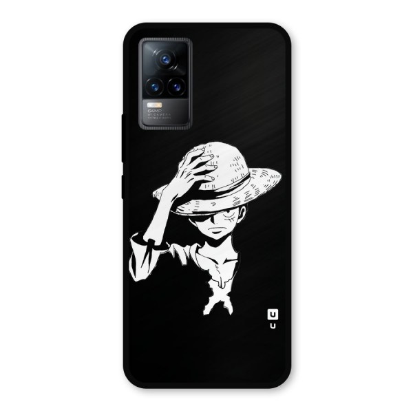 Anime One Piece Luffy Silhouette Metal Back Case for Vivo Y73