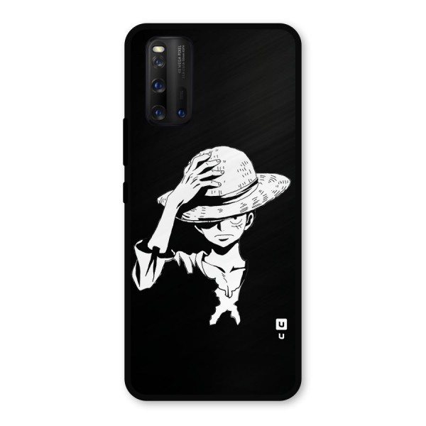 Anime One Piece Luffy Silhouette Metal Back Case for iQOO 3