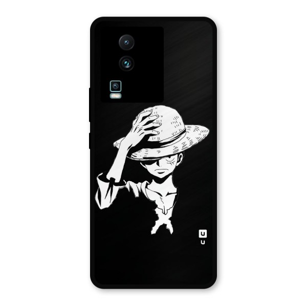 Anime One Piece Luffy Silhouette Metal Back Case for iQOO Neo 7 Pro