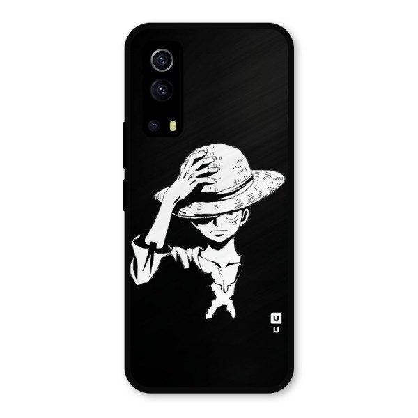 Anime One Piece Luffy Silhouette Metal Back Case for iQOO Z3