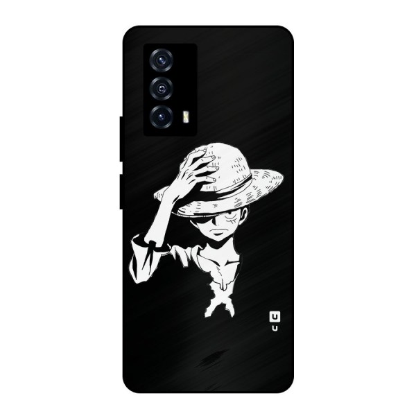 Anime One Piece Luffy Silhouette Metal Back Case for iQOO Z5