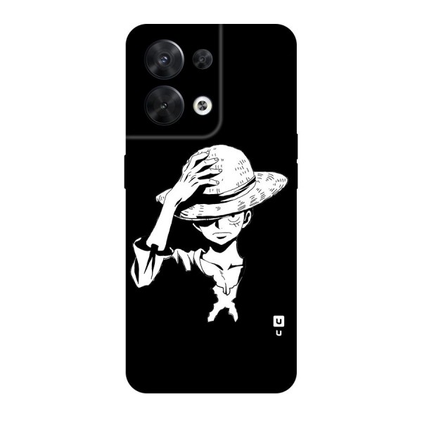 Anime One Piece Luffy Silhouette Original Polycarbonate Back Case for Oppo Reno8 5G